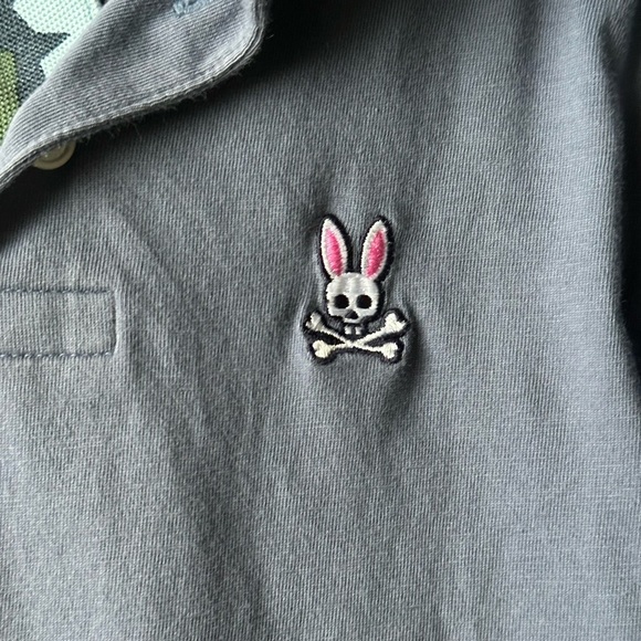Psycho bunny polo VGUC size XS 5/6 blue short sleeve spring summer clothes kids - Picture 7 of 7